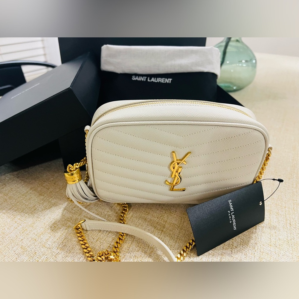 NWT Saint Laurent Mini Lou(Crema Soft).